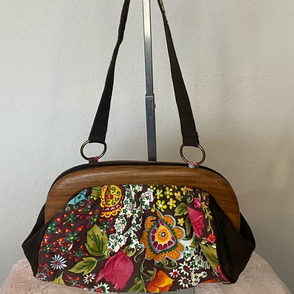 Binny Boho Floral Fabric Shoulder Bag - Picture 2 of 12